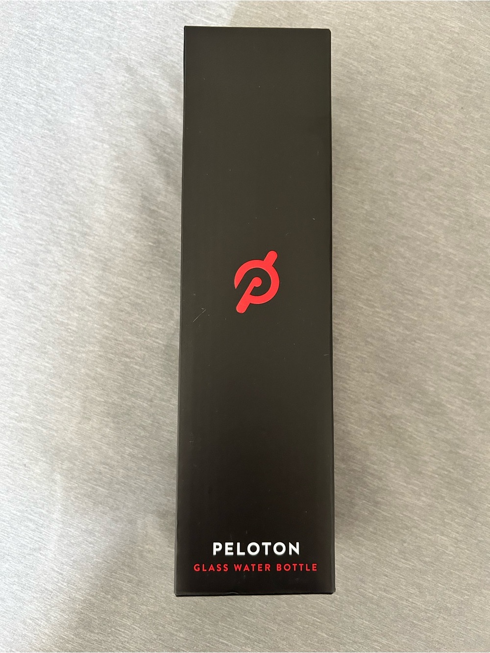 Brand New Peloton Black Glass Water Bottle with Nonslip Silicon Sleeve in a Box - Picture 3 of 6